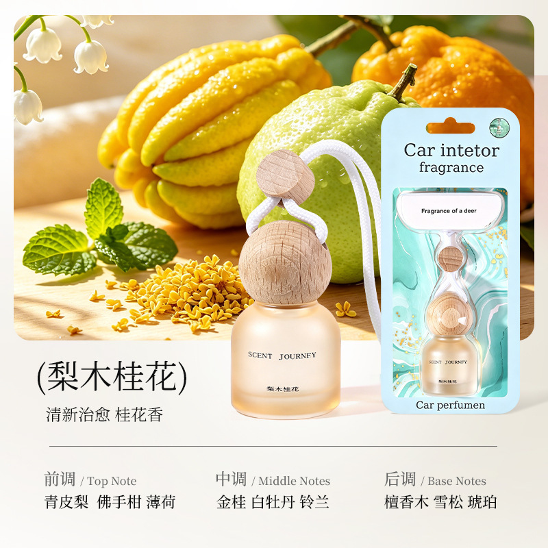 Liquid Mineral Oil Car Fragrance Hanging Bottle Long Lasting Pleasant Aroma