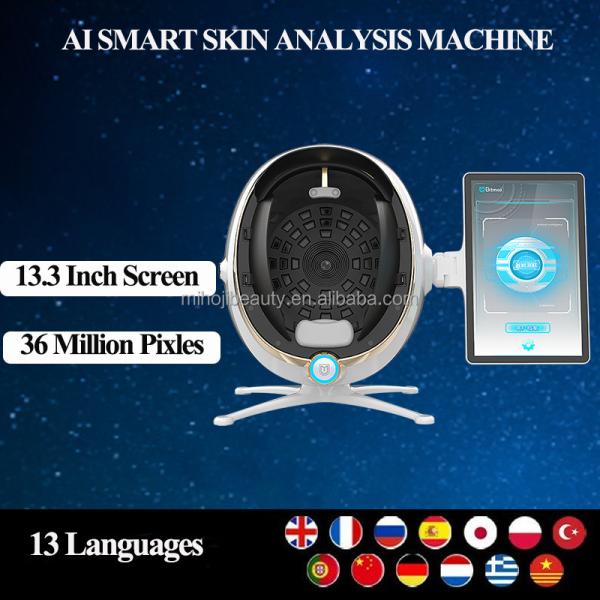 US Plugs Type 3D Smart Facial Analysis Magic Mirror Analyzer for Skin Condition Check