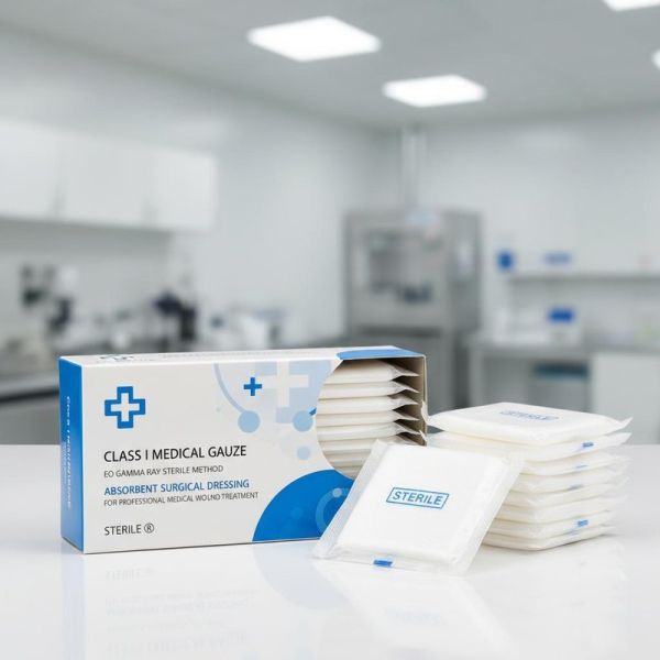 Class I Medical Gauze EO Gama Ray Sterile Method Absorbent Surgical Dressing for Professional Medical Wound Treatment