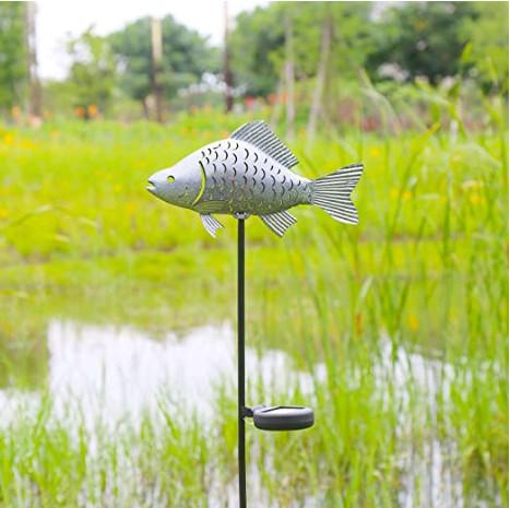 Warm White 7 Lumen 0.5W  Fish Animal Shaped Solar Garden Lights