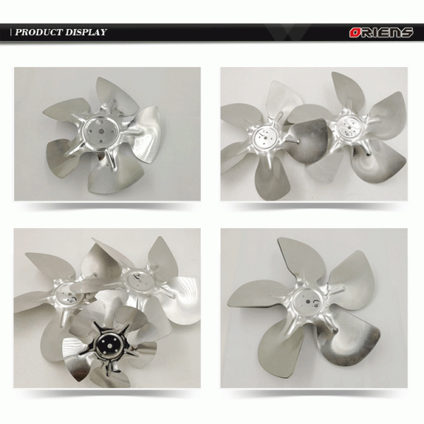 Assemblage de moteur personnalisé, lame de ventilateur en aluminium à aile d'air
