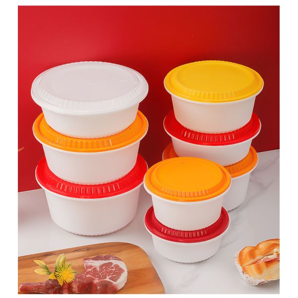 PP Disposable Round Food Containers with Snap Lock Lid