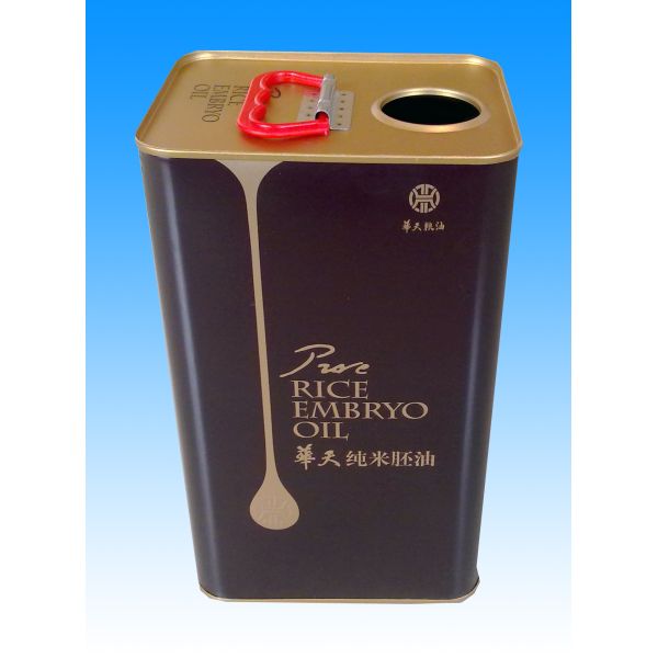 1 Gallon Metal Olive Oil Can 0.28mm Large Square Tin Containers