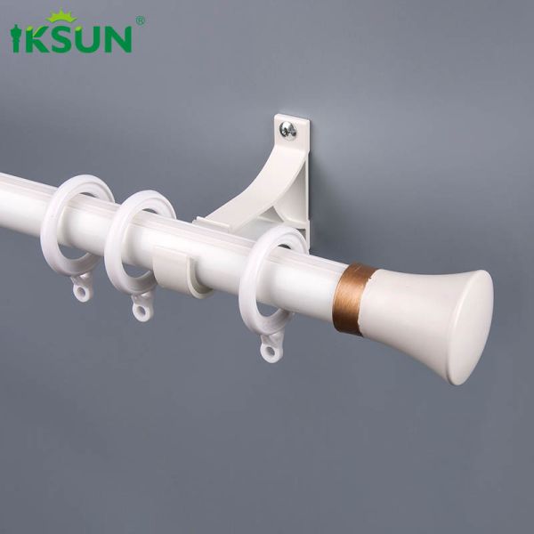 6.7m Single Aluminium Curtain Pole Alloy 6063 T5 Material For Bedrooms