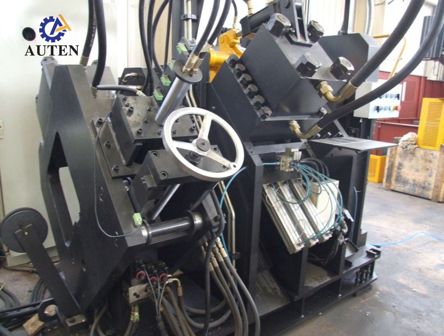 Single Blade Cutting Mode CNC Angle Punching Machine With Punching Marking Cutting Functions