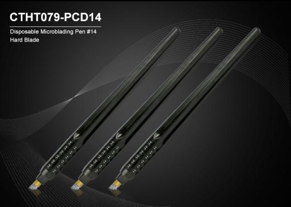 Black Disposable Microblading Blades #14 Hard Blade Shading & Hairstroke Hand Tool
