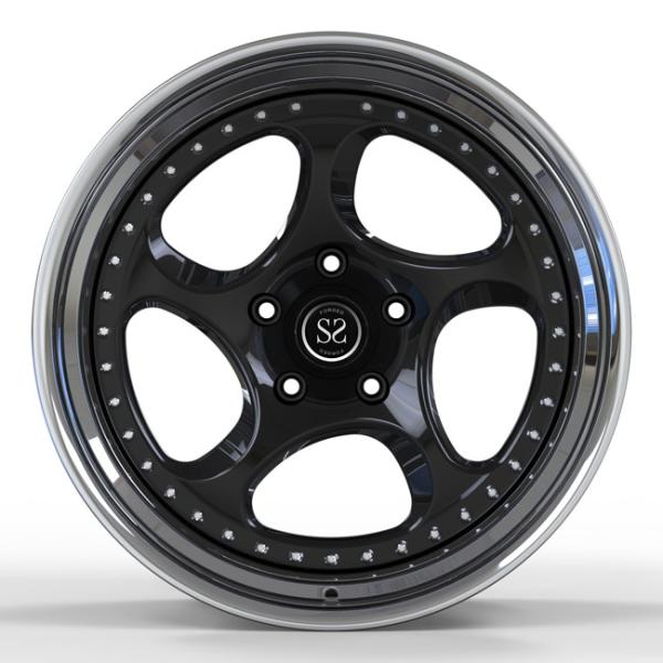 Lip Polished 2 PC Forged Wheels Negative 19X12j Porsche Gt4 Rims