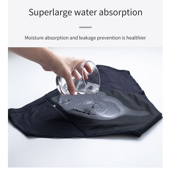 Four Layer Period Panties Underwear Polyester Seamless Mid Waist Plus Size Underwear