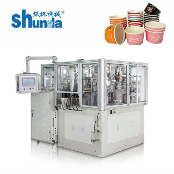 Shunda High Speed Paper Cup Machine For Single / Double PE Paper