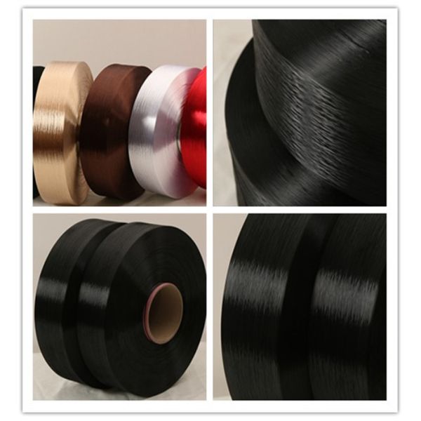 Raw Black 300D / 96F High Tenacity Polyester Filament Yarn