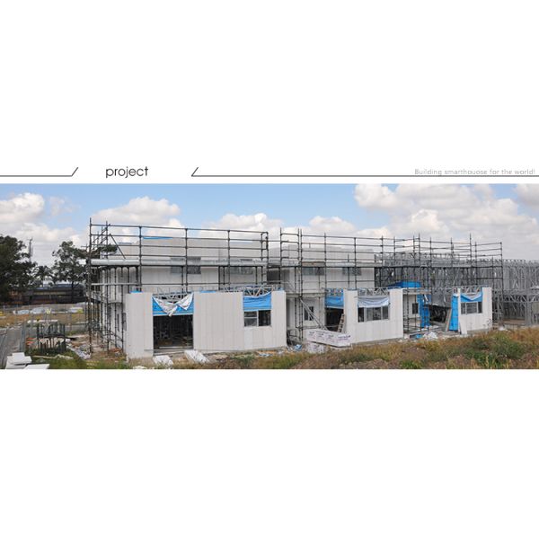 проект снабжения жилищем и пакета земли в Сиднее домом светлых домов стальной структуры датчика prefab дружественным к эко prefab