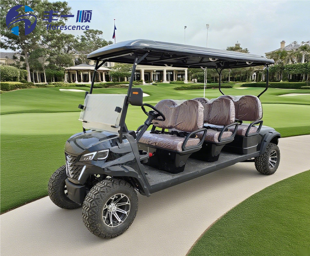 Fast Acceleration EV Golf Cart Safety Braking System UV-resistant Canopy CE Certified