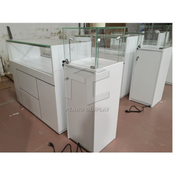 Chapa de cristal del palillo del quiosco el 110cm del gabinete de exhibición de la joyería 3000*3000 alta