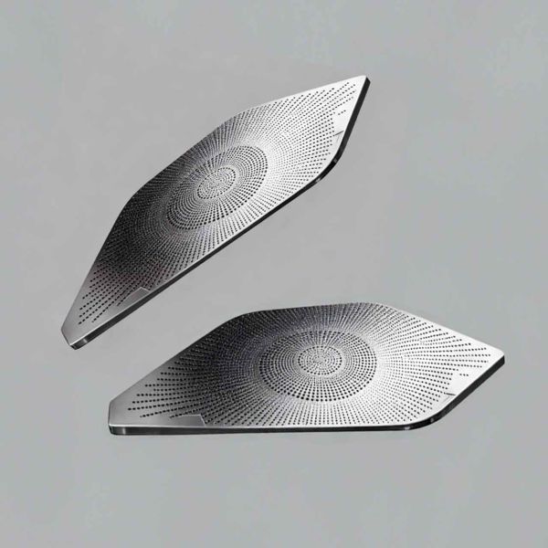 Custom Etched Car Speaker Grill with Multiple Metal Options & Rapid Prototyping Available