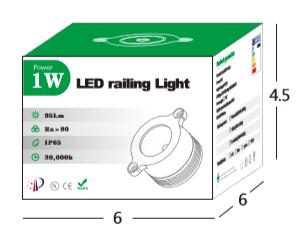 Cool White 1W LED Outdoor Landscape Lighting / LED Handrail Spotlight