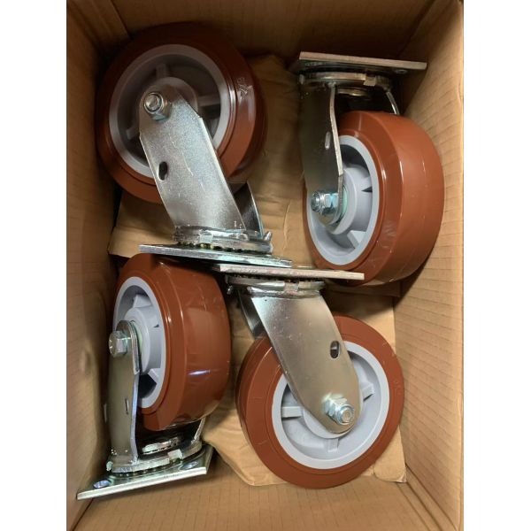 Industrial Swivel Heavy Duty Casters with TPR / Plastic / Rubber Wheels