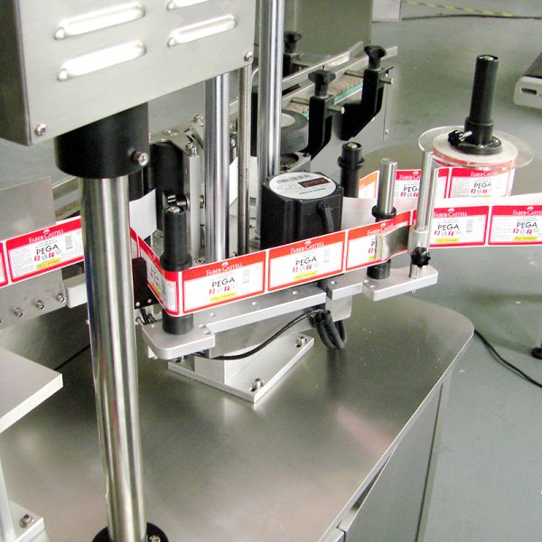 Self Adhesive Bottle Sticker Labeling Machine Applicator Plastic Glass Bottle 220V