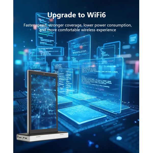 10.1inch dual display desktop android all in one touch screen 4G tablet pc Wi-Fi POE power restaurant othering kisok