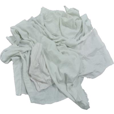 Nenhuma roupa 100% branca do algodão da camisa da mancha T Rags