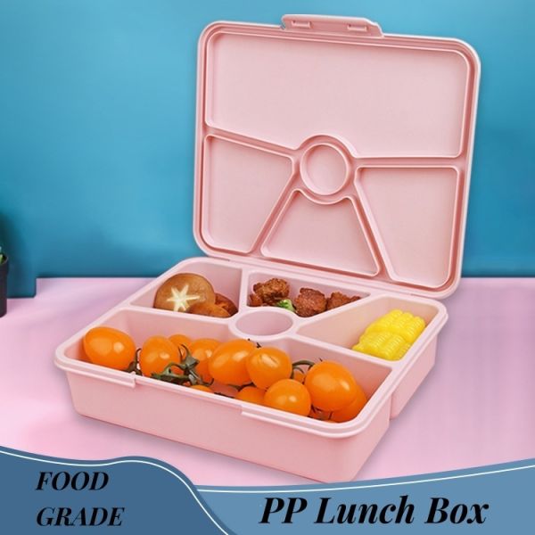 Kids Children Lunch Box with Large Capacity and Portable PP Material