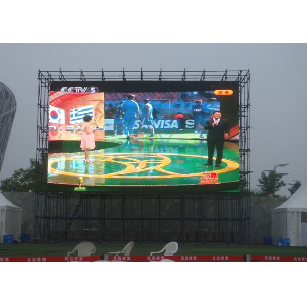 10mm RGB Outdoor LED Video Wall Advertising LED Display Waterproof 32 dots x 16 dots