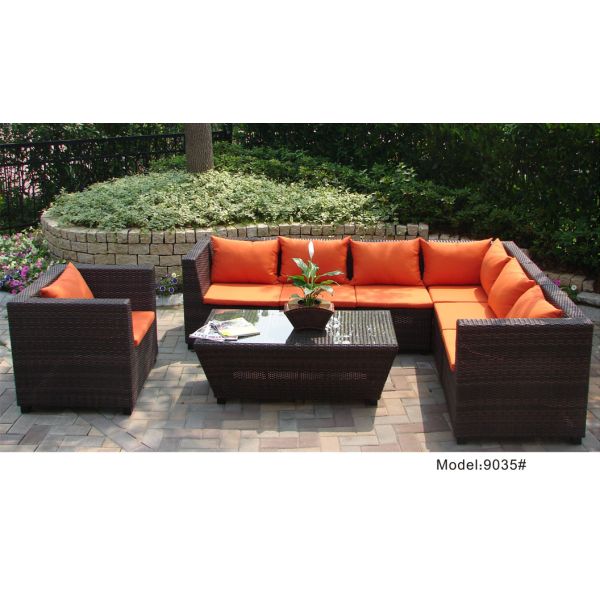 outdoor sofa furniture rattan modular sofa --9035