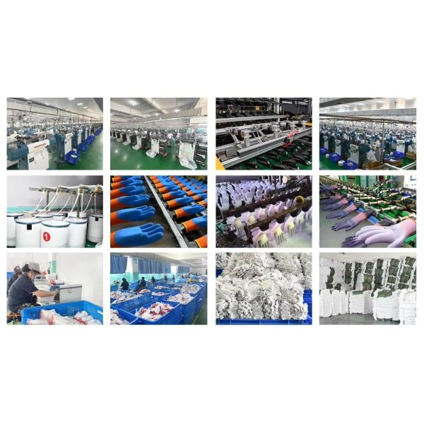 Оптовая торговля износостойкими долговечными латексными резиновыми пенопокрытыми защитными рабочими перчатками