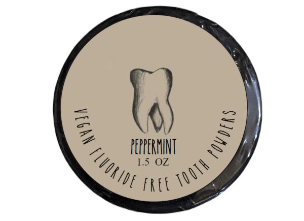 Fluoride Free Remineralizing Toothpaste Powder Vegan Gluten Free 1.5oz Custom Logo