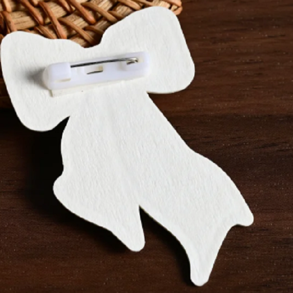 Handmade Cotton Paper Brooches With Safety Pin Backing For Apparel Accessories