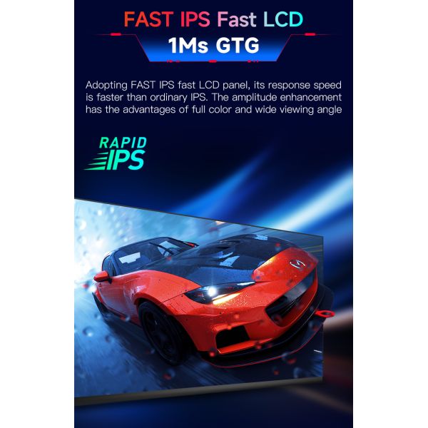 OEM 27 Inch Frameless Nano IPS PC Gaming Monitor 300cd/M2 With RGB Lighting