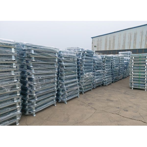 Heavy Duty Steel OEM Wire Mesh Storage Cage Large Capacity Warehouse