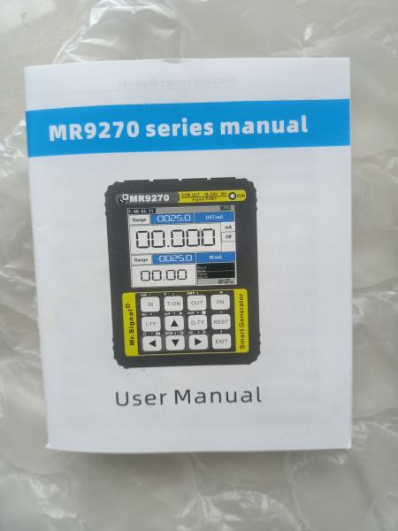 TOPCHANCES MR9270S+HART 4-20mA Calibração do gerador de sinal Tensão de corrente PT100 Transmissor de pressão do termocouple PID