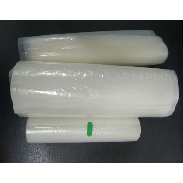 High Transparent Embossed Texture Vacuum Bags for Food Packaging