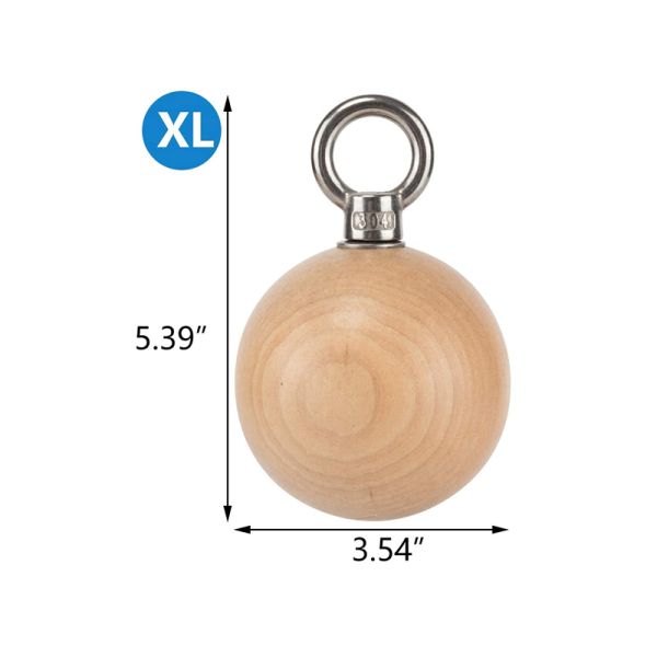 Grilleta de madera y bolas de madera con correa