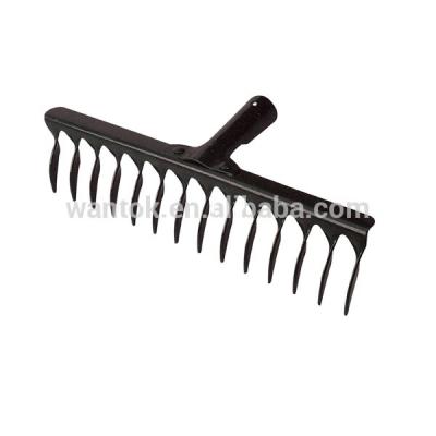 Effortless Yard Maintenance with Durable Garden Rake and Twisted Teeth Design