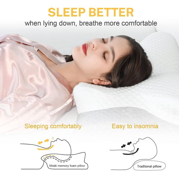Home Decor Sofa Cushion Memory Foam Cervical Pillow for Neck Pain Relief and Support
