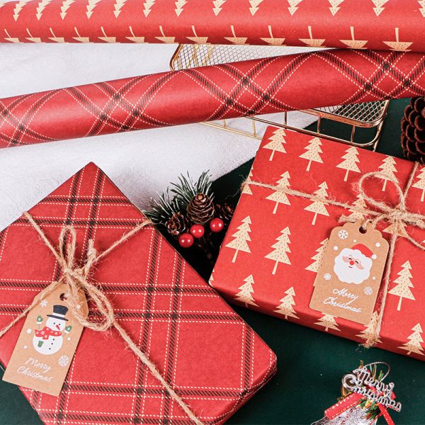 MSD Gift Box Package for Decoration Christmas Holiday Daily Party Kraft Art Wrapping Paper