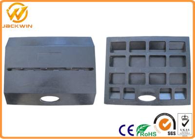 Anti Slip Rubber Sign Pedestal Base Black Pedestal Stand For Construction Sites