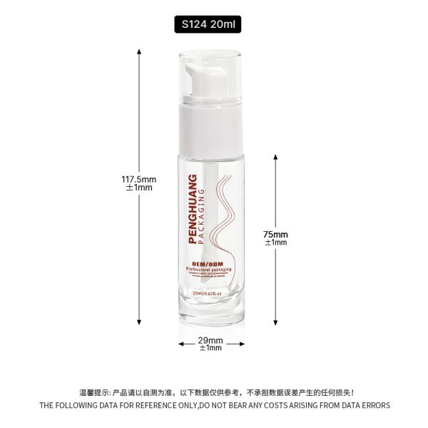 Liquid Foundation Bottles glass cosmetic packaging set with 30ml capacity customizable printing and durable airtight leak proof design