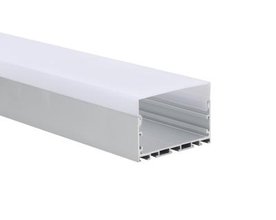 Extrusion légère linéaire 75x50mm avec le profil en aluminium de bande de la couverture LED de PC