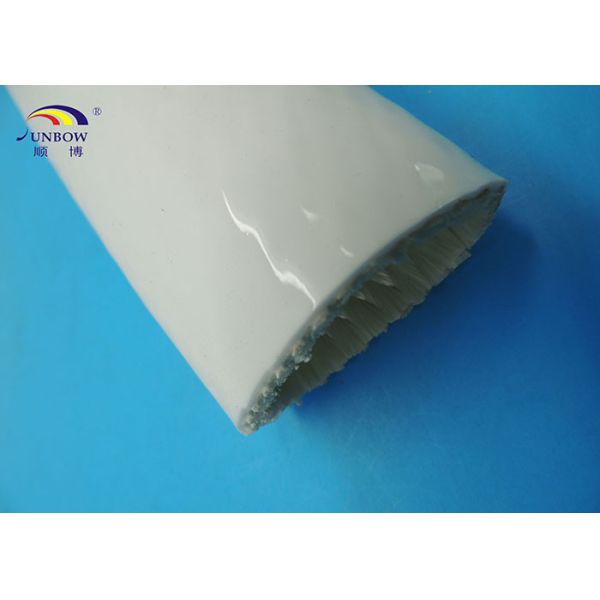 Silicone Coated Fibreglass Fire Sleeving Black 20mm For Steel Plants Smelters