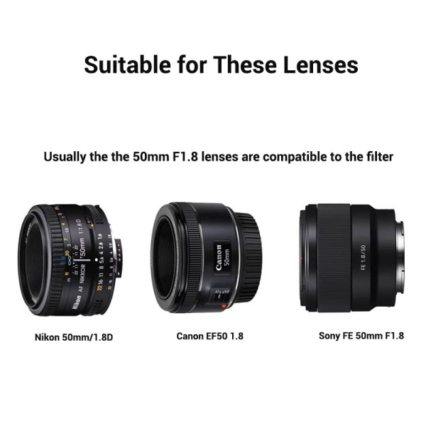 49mm Special Effect Lens Filter OEM / ODM Swirl Bokeh Filter With Optical Glass
