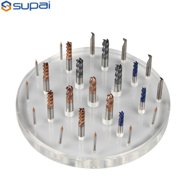 Moulin à extrémité carrée en acier au tungstène outils de découpe en aluminium de haute précision