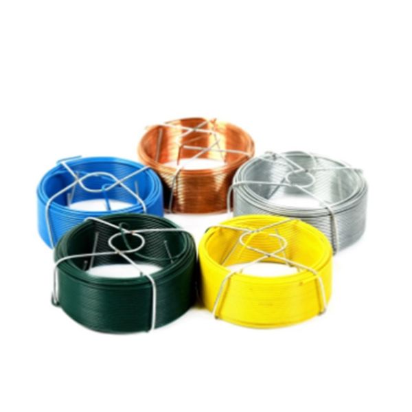 Wear Resisting 2.0mm Pvc Coated Binding Wire For Decoration And Arts