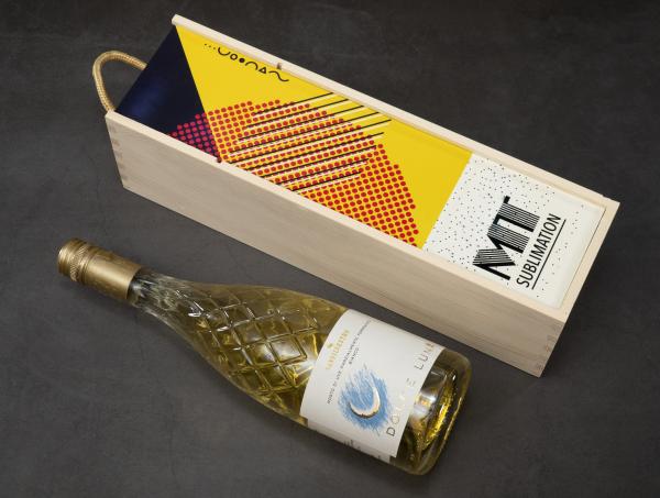Créatif bricolage de sublimation blancs de transfert de chaleur d'impression de bois de sublimation boîte à vin