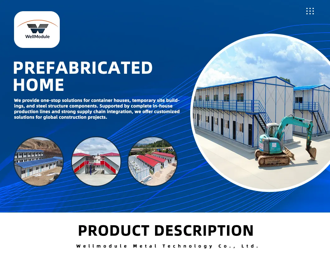 K Type Steel Structure Prefab House for Worker Accommodation, Temporary Office, Dormitory and Large Scale Engineering Projects