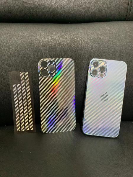 PVC TPU Screen Protector Gradient Carbon Fiber Mobile Phone Protection Sticker