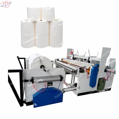 Industrial Automatic PLC Controlled Roll Toilet tissue Paper Slitting and Rewinding Machine