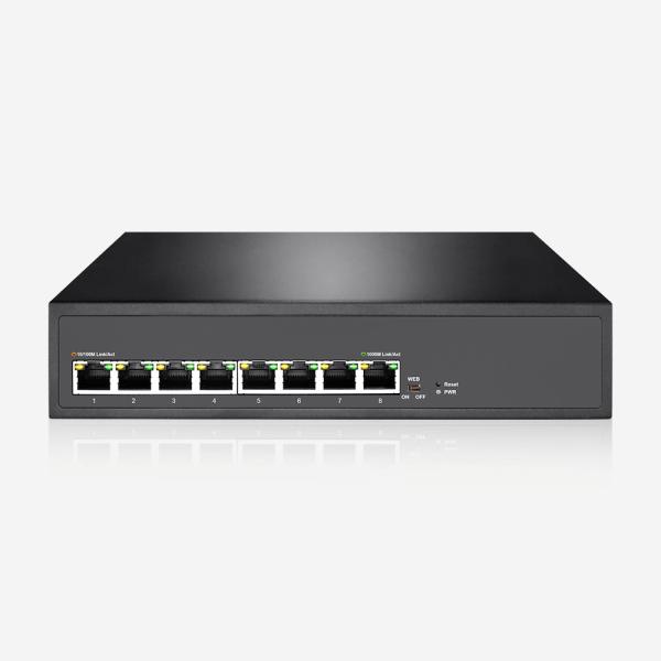 WEB esperta fácil do SNMP do apoio do interruptor do gigabit RJ45 de 8 10/100/1000M muda e modo de Smart dois da Web