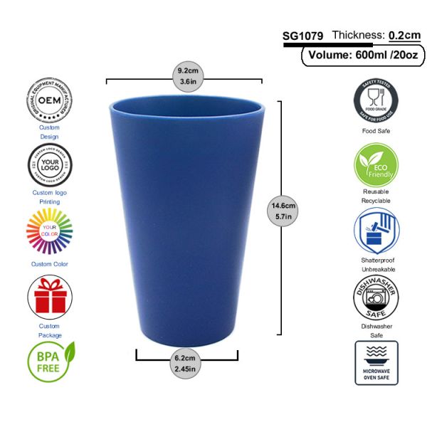 Silipint Stemless Wine Glasses 480ml Colorful Original Silicone Pint Cup